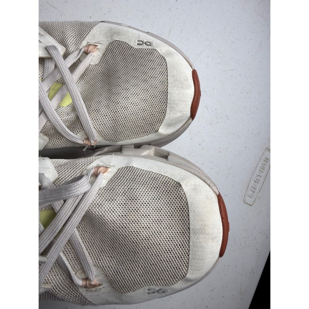 On Cloudflyer Womens Running Shoes White Lime Green‎ Peach Sneakers Low Top - Picture 14 of 16